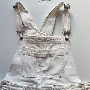 Abercrombie & Fitch Cream Women Jeans Overalls